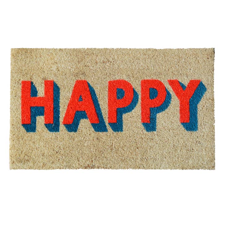 Bright Happy Doormat / Welcome Mat