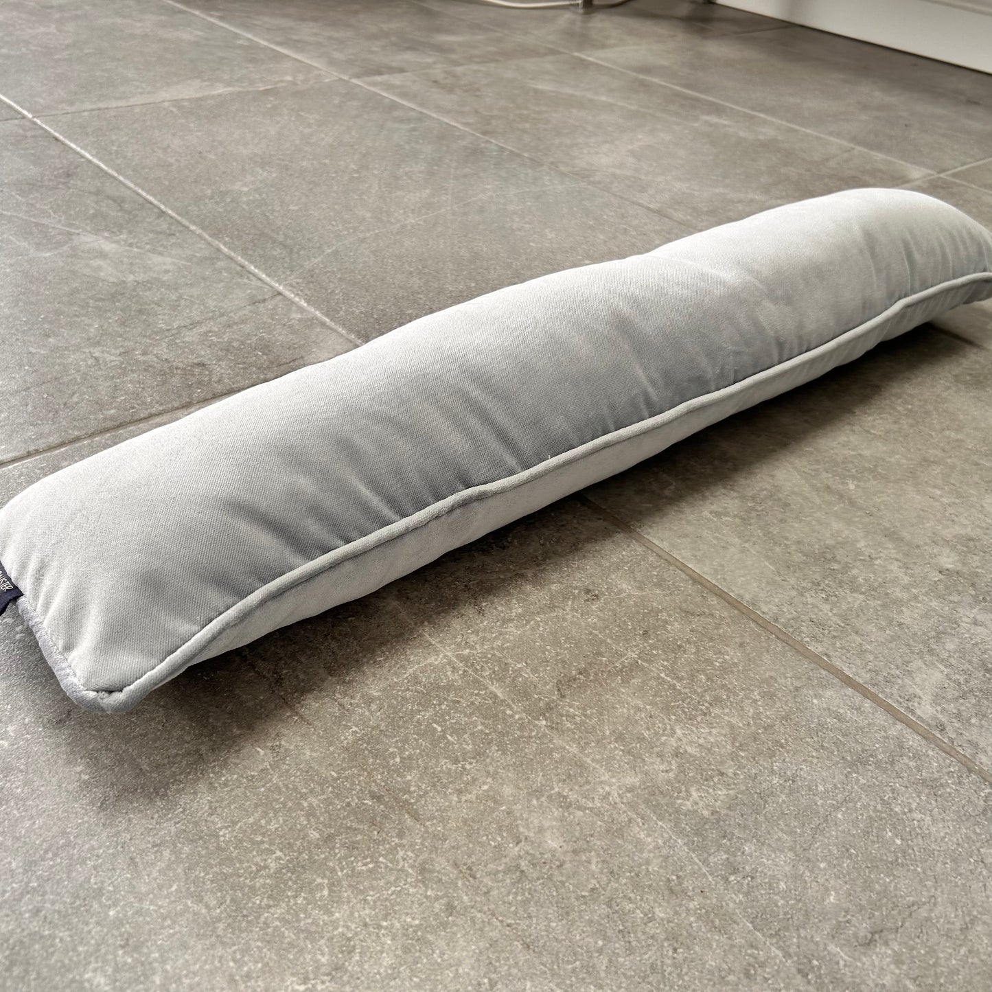 Matt Velvet Draught Excluder - Dove Grey