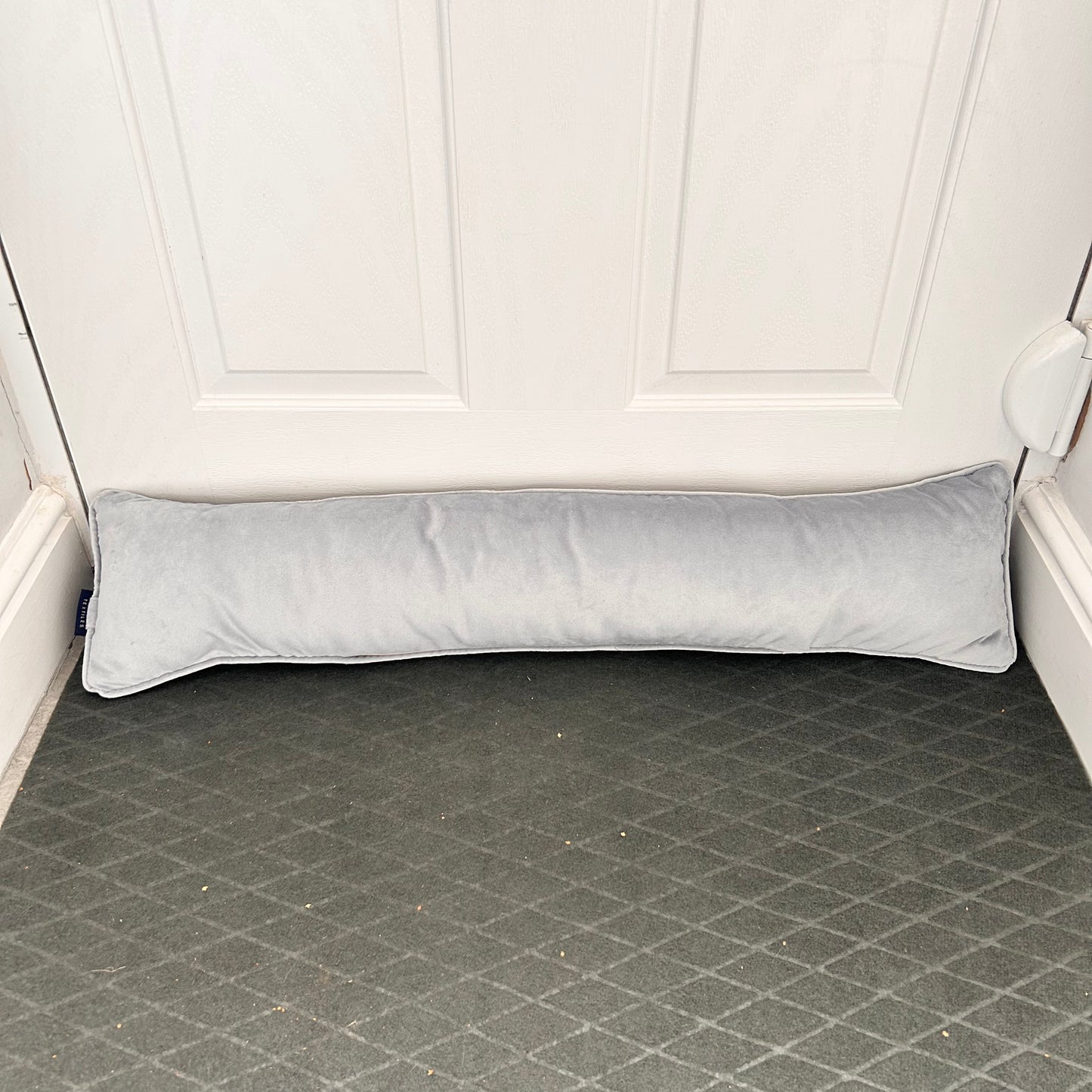 Matt Velvet Draught Excluder - Dove Grey