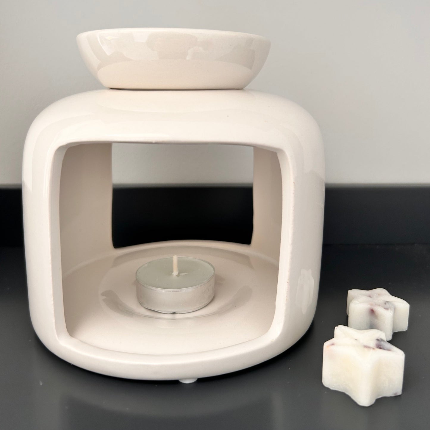 Modern Ceramic Wax Burner - White