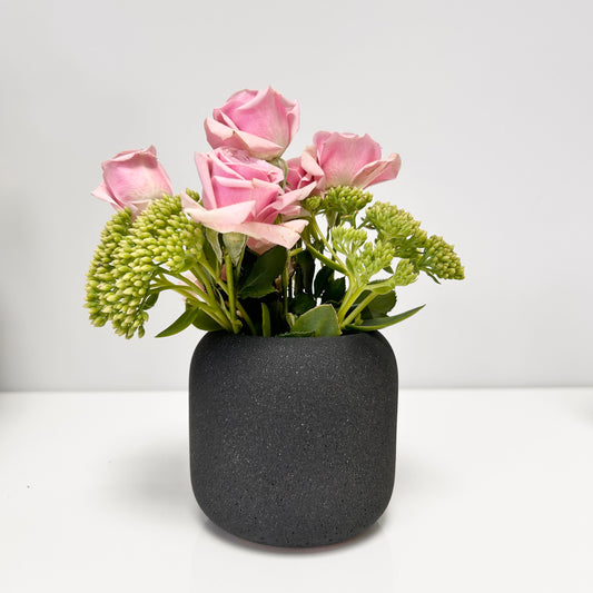 Pot or Planter - Jesmonite Black