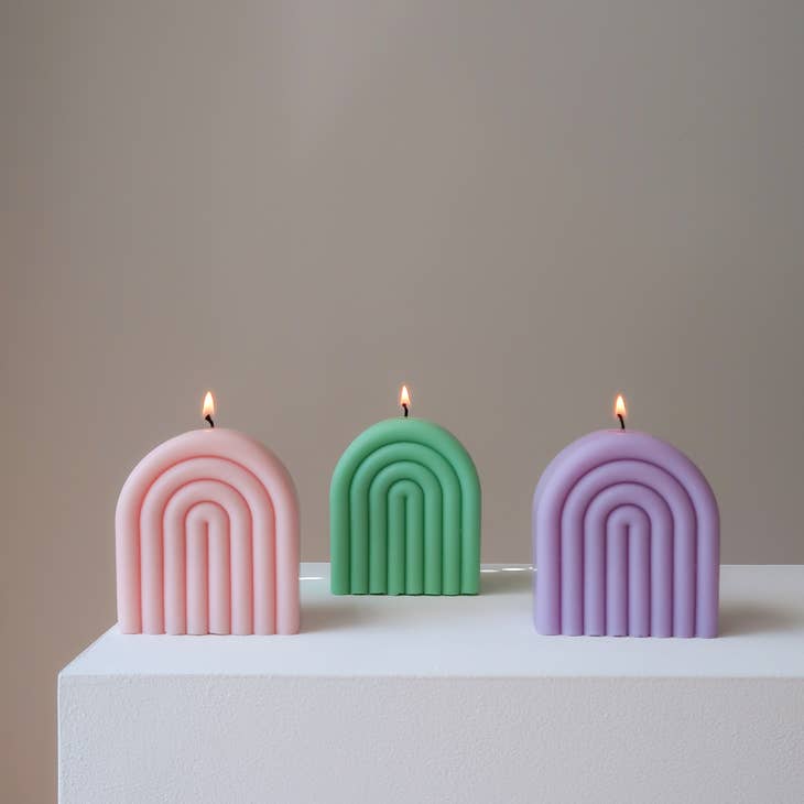 Rainbow Candle - Variety of Colours & Scents