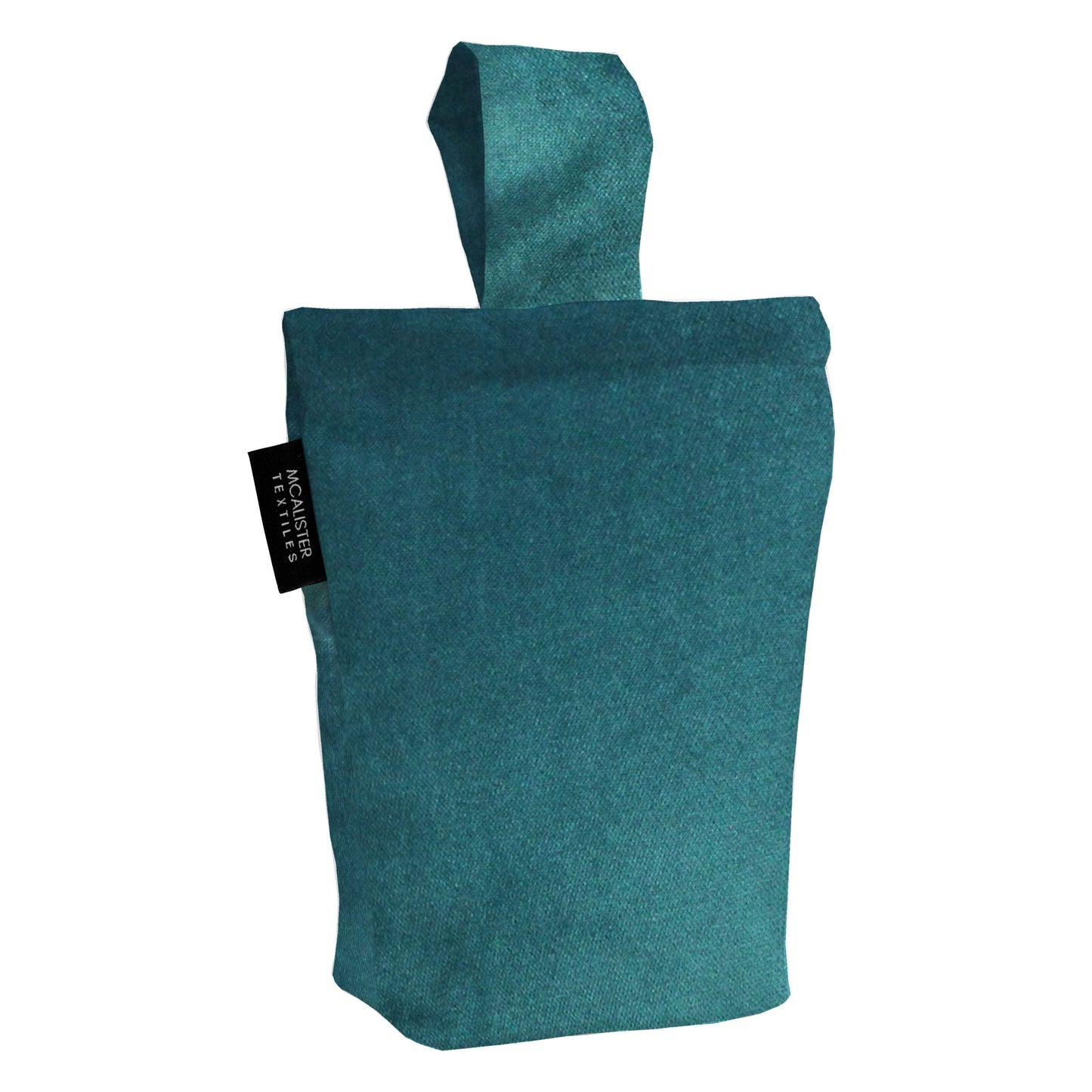 Matt Velvet Doorstop - Teal Blue