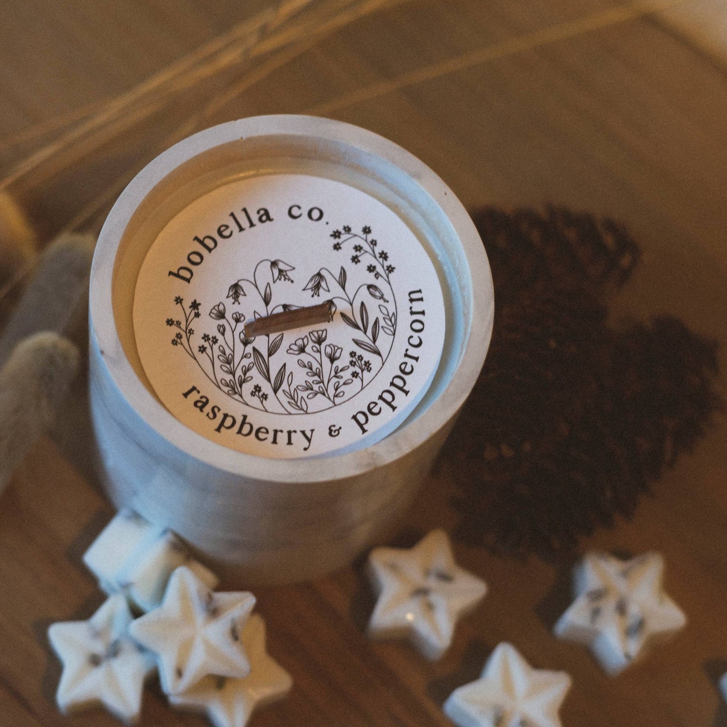 Soy Wax Candle - Raspberry & Peppercorn