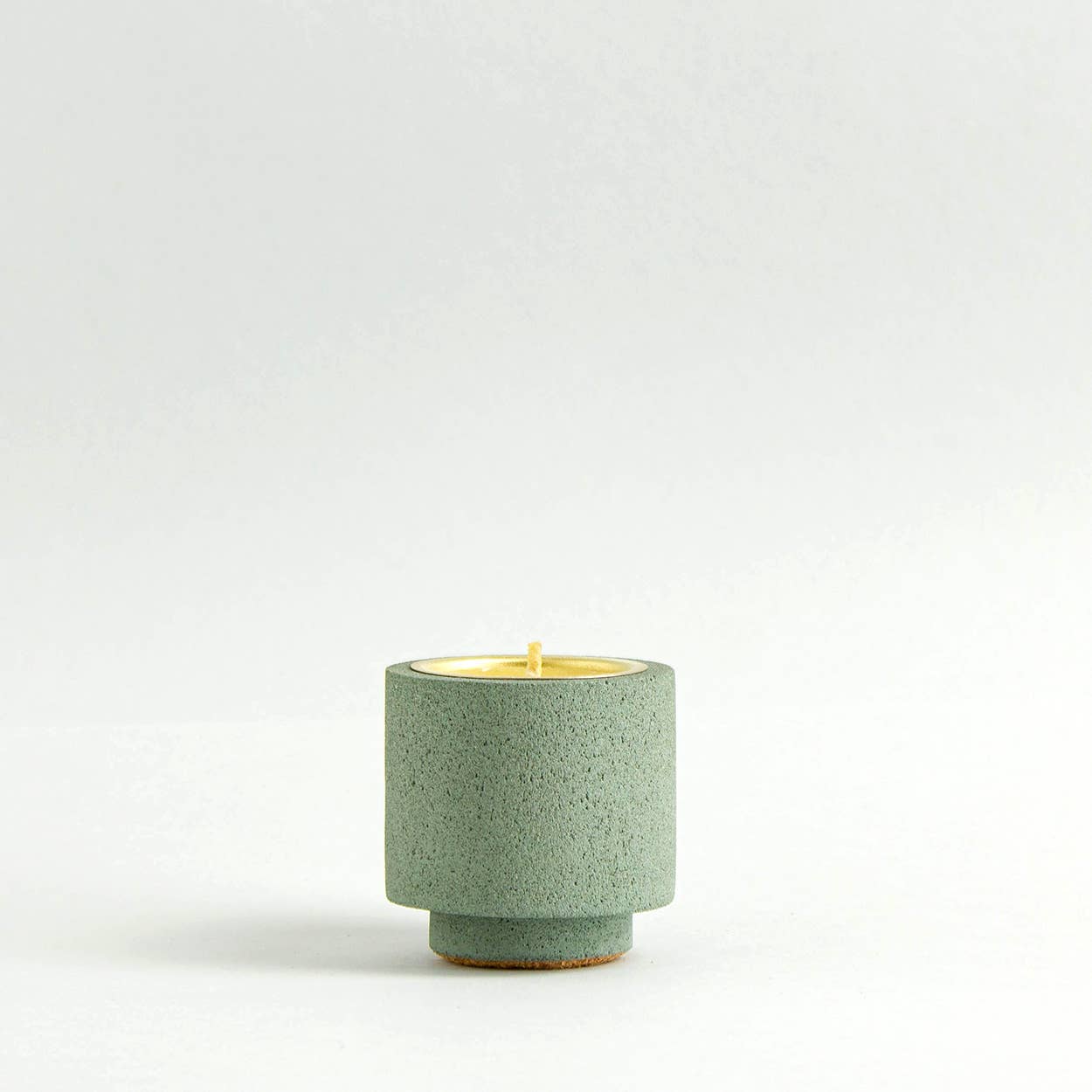 Stackable Candle / Tealight Holder - Jesmonite Sage Green