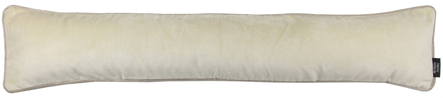 Matt Velvet Draught Excluder - Champagne Gold