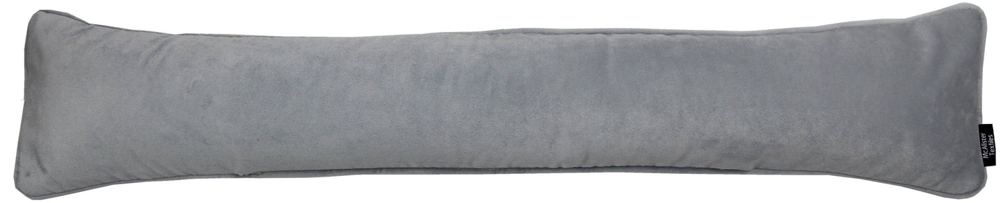 Matt Velvet Draught Excluder - Dove Grey